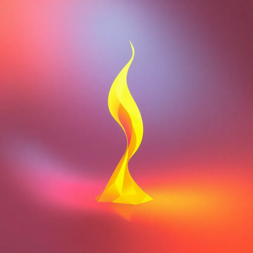 minimalistic, geometric shapes, vibrant colors, abstract flame, polygonal, warm palette, glowing effect, simplified forms, modern aesthetic, dynamic composition, contrasting hues, stylized representation, angular design, contemporary art, symbolic warmth, ethereal glow, luminous intensity, sharp edges, vibrant oranges and reds, artistic illusion, visual balance, dynamic motion, elemental symbolism, fiery essence, spatial depth, digital rendering, atmospheric lighting, clean lines, simplified forms, fiery intensity, modern ambient light, abstract warmth, spatial harmony, emotive energy
