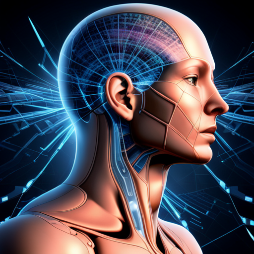 The AI Revolution: Futuristic technology, artificial intelligence, robotics, machine learning, neural networks, cybernetics, data-driven decision-making, advanced algorithms, computer vision, automation, self-replication, nanotechnology, transhumanism, humanoid robots, cyberpunk, sci-fi, dystopian future