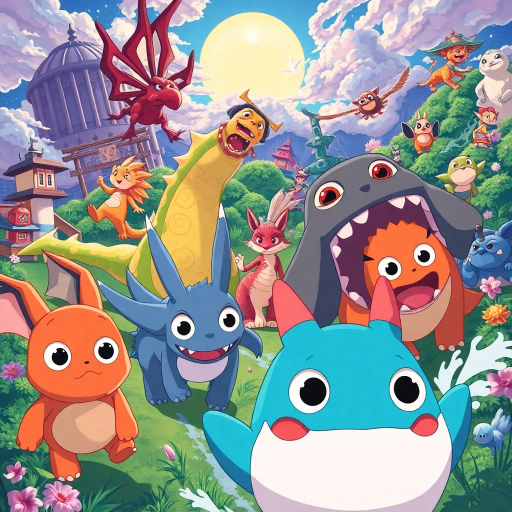 vibrant colors, dynamic composition, Studio Ghibli inspiration, detailed environments, expressive character designs, emotional depth, fantastical themes, cultural motifs, fluid motion, nostalgic atmosphere, distinctive line art, otherworldly settings, intricate detailing, magical realism, retro-futuristic elements, storytelling focus, character-driven narrative, visual storytelling, imaginative landscapes, enchanting creatures