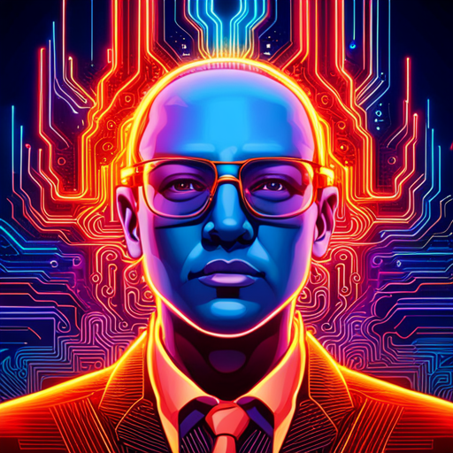 futuristic, artificial intelligence, generative art, complex patterns, glitch art, cyberpunk, machine learning, neon colors, wires and circuits