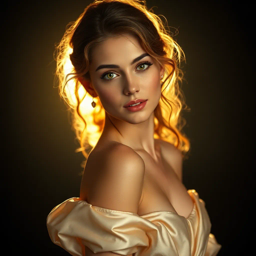 vibrant youth, alluring curves, radiant beauty, opulence, ethereal glow, contemporary allure, delicate elegance, Renaissance influence, chiaroscuro lighting, warm sunset hues, feminine grace, luxurious silk texture, enchanting gaze, sensuality, bold composition, dynamic poses, Baroque opulence, mystical charm, captivating presence, intimate portrait, high detail, artistic celebration, confident expression, dramatic contrast, vivid realism, Michelangelo-inspired poses, athletic elegance, muscular definition, powerful femininity, shadow play, classical beauty, grace and poise, emotional depth, timeless allure, intricate details, enchanting atmosphere, bold composition, sensual movement, modern aesthetic, beauty idealism, dynamic poses, shadow play, classical beauty, emotional depth, Michelangelo influence, natural lighting, expressive form, contemporary fashion, symbolic layers