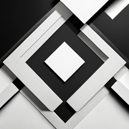 geometric shapes, symmetry, negative space, monochromatic, contrast, balance, simplicity, minimalism