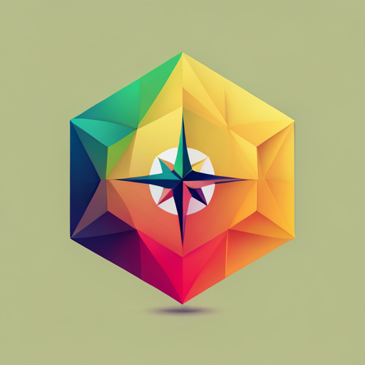 geometric shapes, compass, vector art, low poly, navigation, direction, minimalism