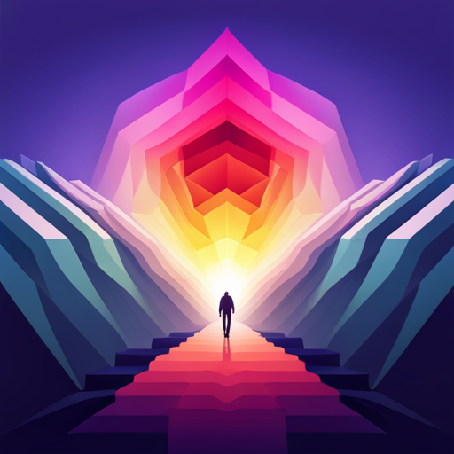 3D vector graphics, geometric shapes, low poly, generative art, exploration, abstract shapes, vibrant colors