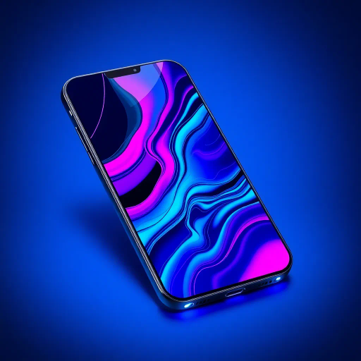 futuristic smartphone design, sleek curves, vibrant OLED display, cutting-edge technology, minimalist aesthetic, high gloss finish, Bauhaus influences, cyberpunk hues, neon lights, interactive holograms, dynamic user interface, ergonomic structure, Jean-Michel Basquiat inspiration, electric blue accents, avant-garde tech, digital era innovation, virtual connectivity, seamless integration, ultra-thin profile, contemporary digital communication, sleek geometry, luminous contrasts, immersive lighting, neo-futurism, dynamic composition, virtual vistas, radiant textures, digital synthesis