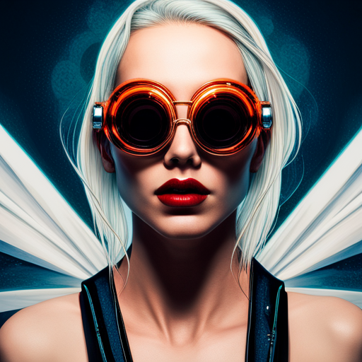 High-tech eyewear, Fire-inspired fashion, Futuristic festival, Cyberpunk, Neon lights, Radial symmetry, Metallic sheen, Burnt orange, Mirrored lenses, UV protection, Industrial chic, Post-apocalyptic, Multidimensional shapes