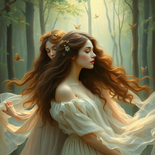 ethereal fantasy, dreamlike wonder, vibrant atmosphere, expressive characters, impactful storytelling, delicate features, Studio Ghibli influence, Hayao Miyazaki, whimsical narrative, colorful palettes, graceful movement, emotional depth, youthful innocence, dynamic compositions, soft lighting, imaginative worlds, cultural references, enchanting magic, detailed illustrations, captivating expressions, anime aesthetics, enchanting tales, delicate linework, artistic elegance