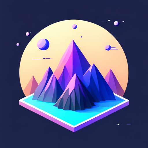 low-poly, news, AI, signal, app icon, geometric shapes, technology, digital art