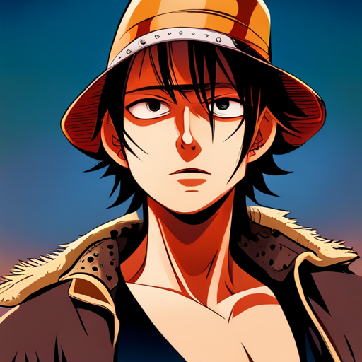 One Piece characters, manga, anime, Shonen Jump, Eiichiro Oda, Japanese style, action-packed, vibrant colors, dynamic poses, pirate theme, sea adventure, Straw Hat Pirates, Monkey D. Luffy, Roronoa Zoro, Nami, Usopp, Sanji, Tony Tony Chopper, Nico Robin, Franky, Brook, Grand Line, Devil Fruits, Haki, epic battles, humor, friendship, determination, exploration, treasure hunt, world-building, marine admirals, Yonko, epic saga, power levels, character development, supernatural abilities, visual storytelling, emotions, honor, loyalty, justice, iconic character designs, intricate costumes, distinct personalities, unique character quirks, childhood dreams, Nakama