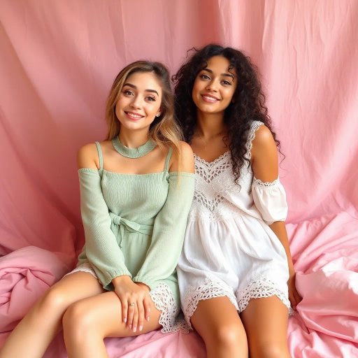 youthful fashion, vibrant colors, playful design, soft fabrics, modern aesthetics, cheerful mood, casual elegance, contemporary style, delicate lace, feminine grace, relaxed atmosphere, whimsical patterns, pastel tones, intimate settings, gentle textures, creative freedom, innovative design, cultural freshness, serene vibe, youthful energy, cozy comfort, stylish trends, expressive fashion, minimalistic approach, artistic expression