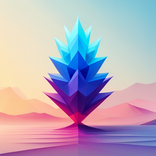 vector art, generative design, exploration, geometric shapes, simplified forms, 3D, bright colors, low-poly, abstract, minimalism