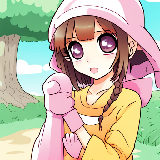 kawaii, chibi, adorable, manga, pastel colors, sparkles, big eyes, soft shading