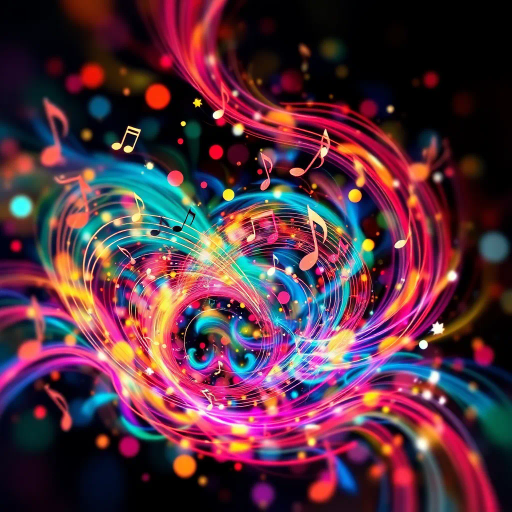 harmony of the spheres, ethereal symphony, aurora borealis, music visualization, cosmic resonance, abstract expressionism, vibrant chroma, Kandinsky influences, flowing melodies, celestial orchestra, dreamlike atmosphere, surreal landscapes, harmonious rhythms, visual synesthesia, universal connection, luminous colors, ethereal light, transcendental experience, spiritual awakening, dimensional journey, divine soundscape, poetic emotion