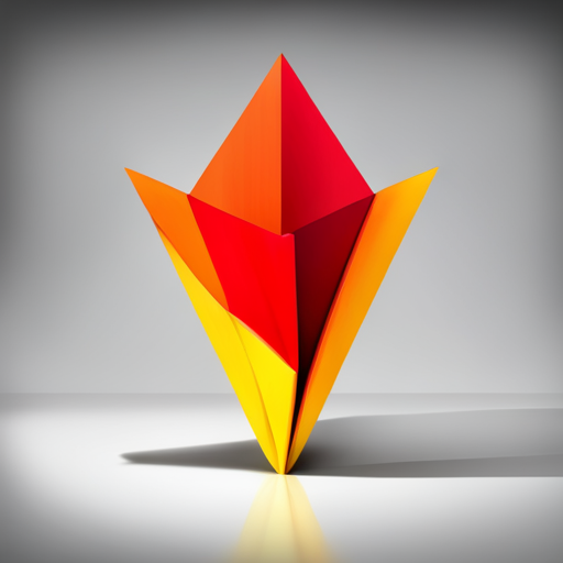 abstract, geometric shapes, low-poly, fire emoji, vibrant colors, sharp edges, digital art