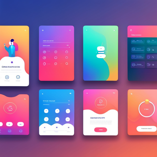 futuristic design, UI elements, smooth animations, bold typography, minimalism, color blocking, geometric shapes, negative space, monochrome, grid layout, interface design, user experience, modern technology, efficient user flow, mobile app, graphic design, clean lines, sans-serif fonts, Dribbble style