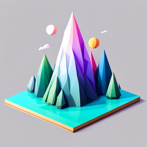 low-poly, geometric shapes, news, journalism, icon, modern design, 3D graphics