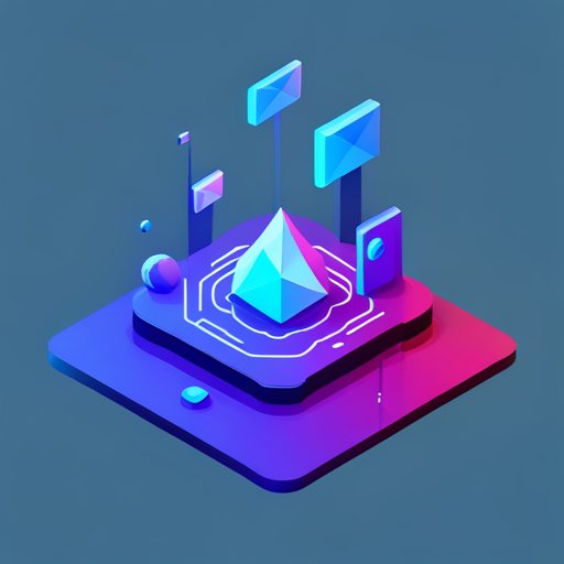 low-poly, news, AI, signal, app icon, geometric shapes, technology, digital futurism, cybernetics, minimalism, artistic representation