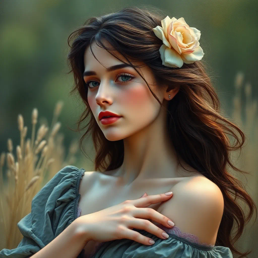 cute girl, full body, photorealistic, John Singer Sargent, vivid colors, soft lighting, intricate details, lifelike textures, modern fashion, heartfelt expression, enchanting pose, realism, delicate features, soft lines, subtle shadows, harmonious composition, contemporary influence, gentle movement, natural background, emotional depth, warm atmosphere, artist's vision, dynamic perspective, elegance, cinematic framing, expressionistic approach, vibrant palette, ethereal lighting, nuanced textures, refined pose, intimate gaze, serene mood, lush scenery, artistic interpretation, immersive environment