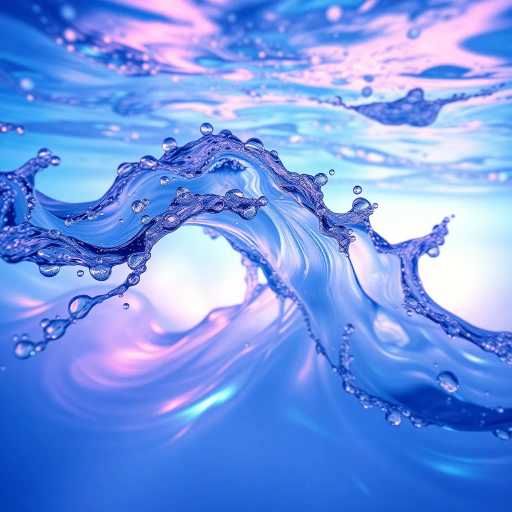 ethereal water droplets, sensual flow, evocative motion, luminescent waves, liquid elegance, surreal aquatic fantasy, vibrant oceanic hues, James Turrell inspiration, divine serenity, Baroque influence, dynamic fluidity, iridescent shimmer, dreamlike clarity, ambient tranquility, poetic mystery, vast horizon, undulating currents, immersive depth, cosmic connection, prismatic reflections, mythological undertones