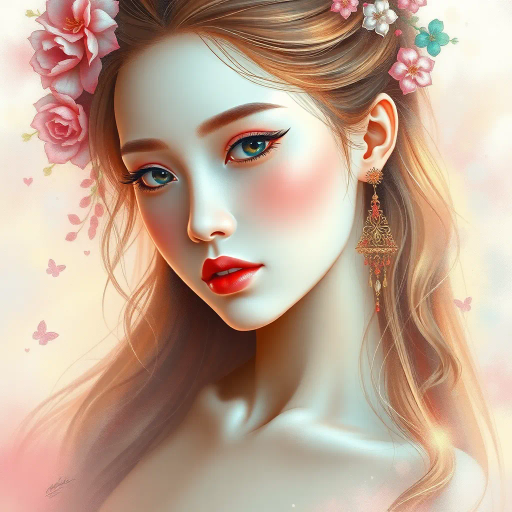 adorable heroine, full figure, photorealistic rendering, hyper-realistic textures, soft lighting, vibrant palette, harmonious composition, ethereal mood, contemporary artistry, fine details, expressive gaze, dynamic pose, whimsical aura, gentle movement, enchanting allure, intricate patterns, subtle tones, contemporary influences, captivating expression, elegant posture, captivating presence, dreamy atmosphere