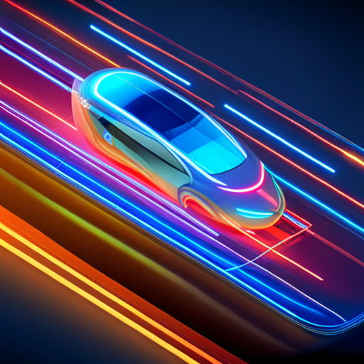 flying, futuristic, car, vector, isometric, technology, transportation, motion, speed, sleek design, streamlined, aerodynamic, sci-fi, futuristic vehicle, futuristic architecture, neon lights, abstract, digital, 3D, realistic, urban, city, night, future cityscape, advanced technology, innovation, energy-efficient, metallic finish, high-tech, propulsion, floating, levitating, cyberpunk, artificial intelligence, concept car