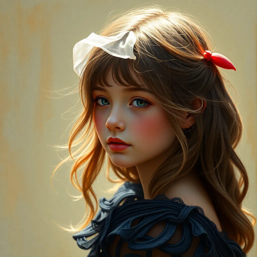 adorable heroine, full figure, photorealistic rendering, hyper-realistic textures, soft lighting, vibrant palette, harmonious composition, ethereal mood, contemporary artistry, fine details, expressive gaze, dynamic pose, whimsical aura, gentle movement, enchanting allure, intricate patterns, subtle tones, contemporary influences, captivating expression, elegant posture, captivating presence, dreamy atmosphere