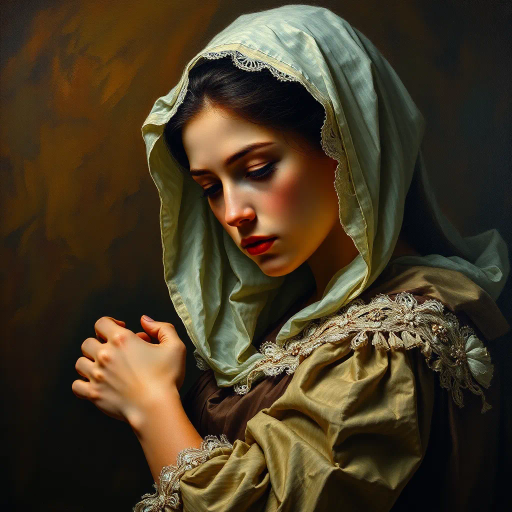 hyper-realism, detailed textures, chiaroscuro lighting, vibrant colors, Rembrandt influence, meticulous detail, natural light, atmospheric depth, emotional resonance, lifelike depiction, intricate composition, smooth gradients, realistic textures, expressive portraits, soft focus, dimensional accuracy, dynamic range, capturing essence, high detail, refined realism