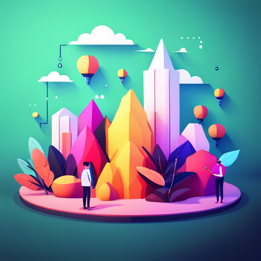 low-poly, geometric shapes, news, journalism, icon, modern design, 3D graphics