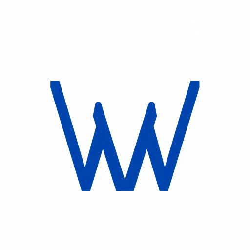 minimal M logo, perspective convergence, depth, hierarchy, solid indigo blue, geometric, modern tech design, flat vector, white background, Bauhaus influences, clean lines, symmetry, contemporary aesthetics, spatial innovation, futurism, precision, abstraction, innovative branding, structural elegance