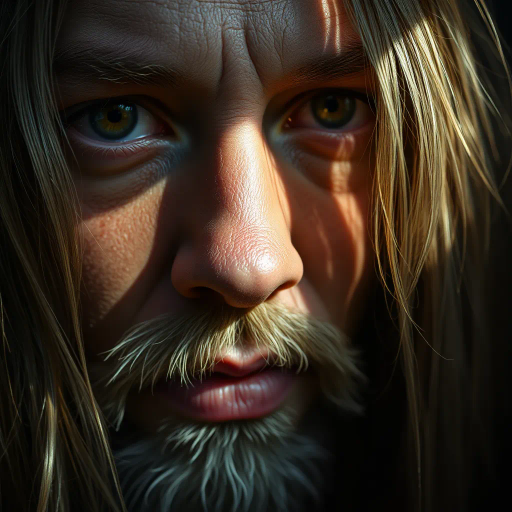 hyper-realism, detailed textures, chiaroscuro lighting, vibrant colors, Rembrandt influence, meticulous detail, natural light, atmospheric depth, emotional resonance, lifelike depiction, intricate composition, smooth gradients, realistic textures, expressive portraits, soft focus, dimensional accuracy, dynamic range, capturing essence, high detail, refined realism