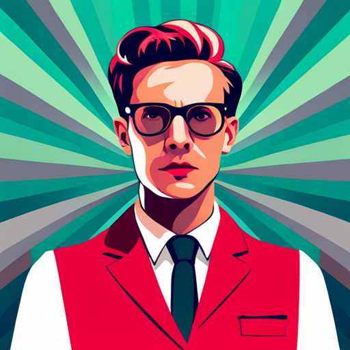 Futuristic technology collides with Wes Anderson's signature symmetrical framing and vibrant color palettes to create a whimsical yet unsettling world of artificial intelligence. References to 'The Grand Budapest Hotel,' retro-futuristic designs, minimalistic architecture, saturated hues, uncanny valley, flawless symmetry, machine learning, and existential themes are sprinkled throughout the composition.