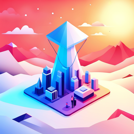 angular, geometric, antenna, signal, transmission, low-poly, minimalism, technology, cyberpunk