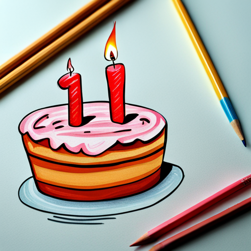 birthday, pencil art, templates