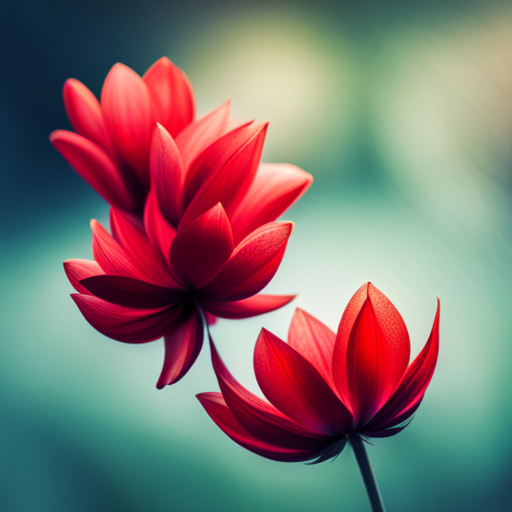 close-up, macro, petals, vibrant red, romantic, nature, detail, contrast, soft focus, bokeh, beauty, elegance