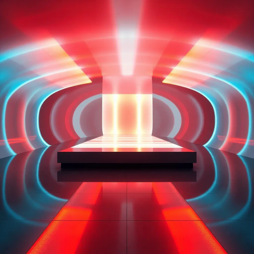 futuristic technology, quantum mechanics, ethereal light, photonic innovation, seamless integration, neon glow, James Turrell-inspired, contemporary minimalism, sleek design, luminous surfaces, advanced optics, electromagnetic spectrum, abstract elegance, precision engineering, interdisciplinary convergence, cutting-edge, luminescent hues, space-time continuum, visionary art, cyberpunk futurism, reflective textures, dynamic balance, Henri Matisse influences, surreal ambiance, imaginative creation, metaphorical resonance