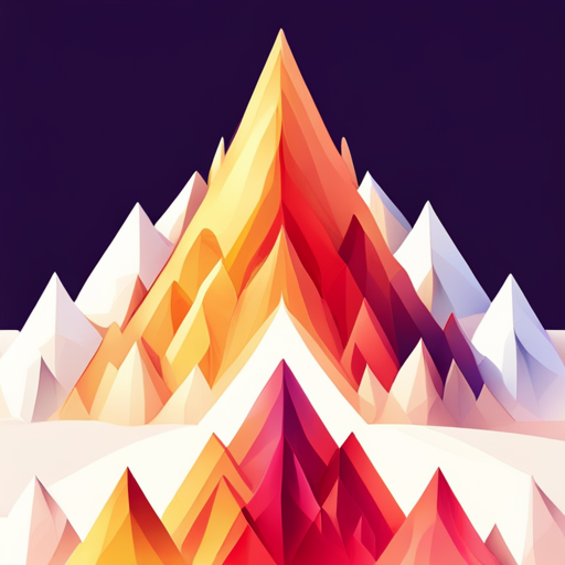 low polygon, digital art, fire, heat, triangle, geometric shapes, minimal, white background