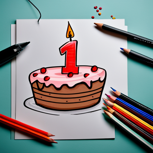 birthday, pencil art, templates