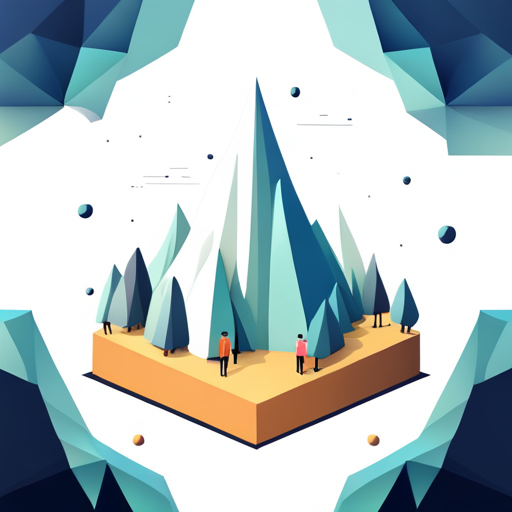 Low poly, geometric shapes, antenna, iconography, minimalism