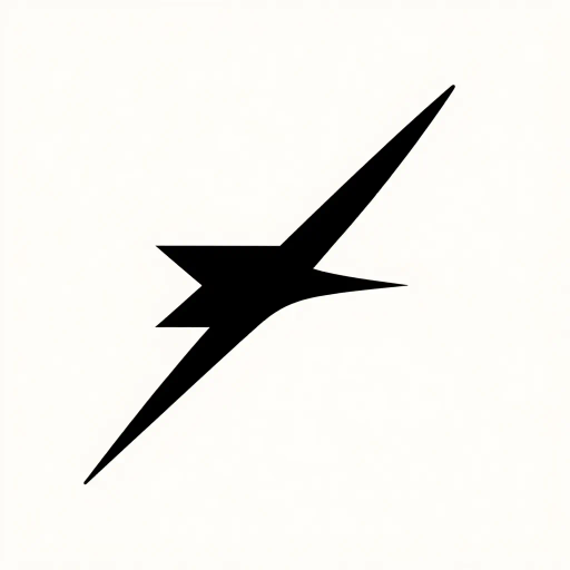 sleek arrow, minimalist design, vector illustration, Bauhaus influence, bold lines, silhouette style, monochrome palette, geometric precision, futurist aesthetics, dynamic movement, abstract form, tech-inspired, simplicity and function, graphic balance, conceptual representation, industrial design, modernist era, weightless elegance