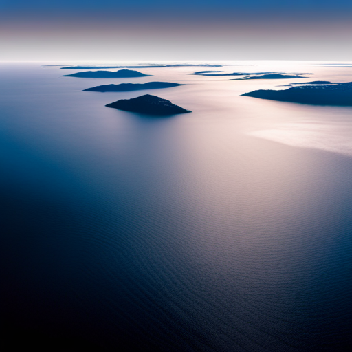 vast expanse, horizon, bird's eye view, clouds, sunlight, aerial perspective, colors of nature, texture of earth and water