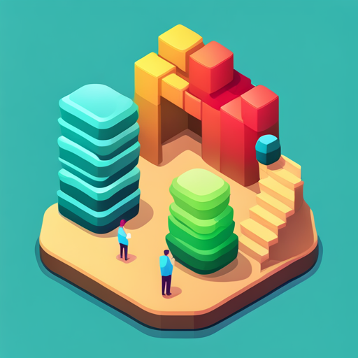 isometric, plastic, bot, app, mascot, geometric shapes, low poly, composition, color palette, digital media, technology, simplicity