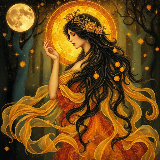 ethereal woman, renaissance lighting, dramatic contrasts, vibrant hues, delicate textures, impressionist influences, emotionally evocative, modern twist, surrealism undertones, dynamic composition, fluid movement, Baroque era inspiration, intricate details, fantastical elements, cultural richness, harmonious balance, mythical aura, expressive gesture, lively ambiance, magical realism, soft brushstrokes, timeless beauty