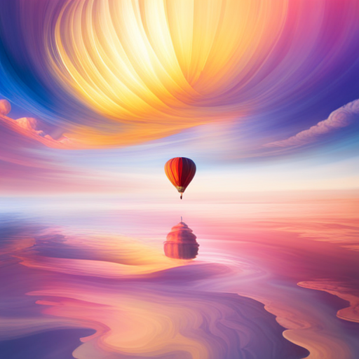 colorful balloons, floating in the sky, vibrant, joyful, celebration, party, whimsical, surreal, dreamlike, fantasy, fantasy-art, soft pastel colors, playful, cheerful, movement, organic shapes, transparent, light, shadows