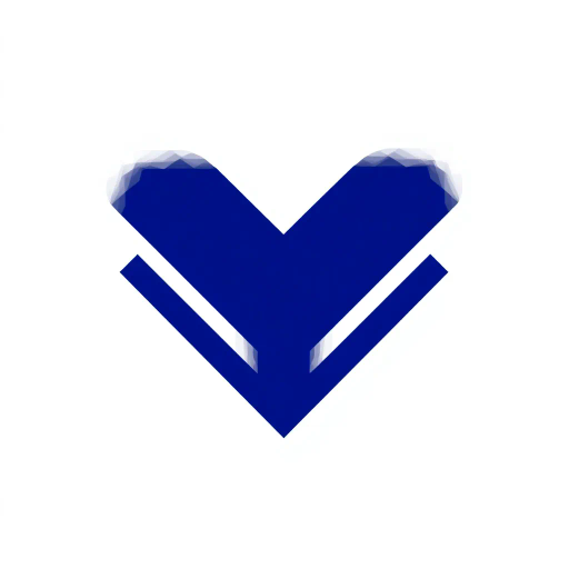 ultra minimalism, bold geometric design, clean lines, solid indigo color, #3D63DD, pure abstract letterform, modern vector aesthetics, white void background, symmetry, simplicity, mid-century modern influences, structural clarity, spatial balance, elegant composition, artistic reduction, iconic branding, visual harmony, shape exploration, vivid indigo contrast, negative space utilization, M letterform essence