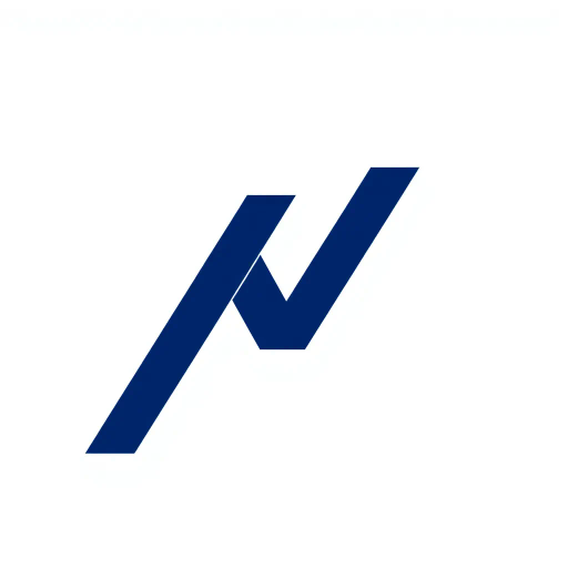 ultra minimalism, bold geometric design, clean lines, solid indigo color, #3D63DD, pure abstract letterform, modern vector aesthetics, white void background, symmetry, simplicity, mid-century modern influences, structural clarity, spatial balance, elegant composition, artistic reduction, iconic branding, visual harmony, shape exploration, vivid indigo contrast, negative space utilization, M letterform essence