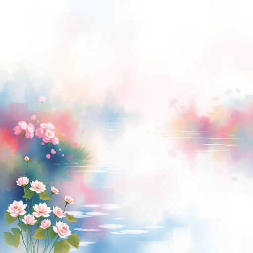 ethereal watercolors, Claude Monet, impressionism, soft pastels, fluid movement, dreamy haze, nature's serenity, garden landscapes, reflections in water, painterly brushstrokes, tranquil ambiance, translucent layers, diffused light, organic forms, vibrant blooms, delicate washes, plein air essence, contemplative mood, harmonious color palette, luminous glow, natural luminosity, artistic expression, timeless beauty, poetic atmosphere, seamless blend, surreal tranquility, rich textures, subtle contrasts, elegant balance, immersive experience, visual poetry