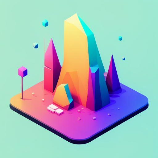 low-poly, news, AI, signal, app icon, geometric shapes, technology, digital art