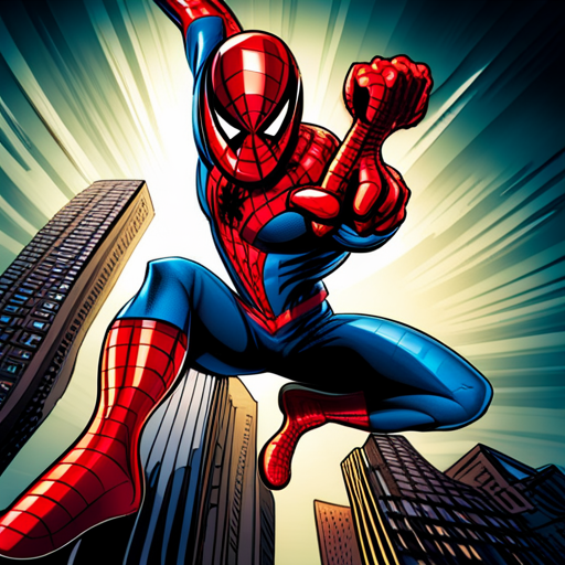 Spiderman, fighting, big, scary, monster