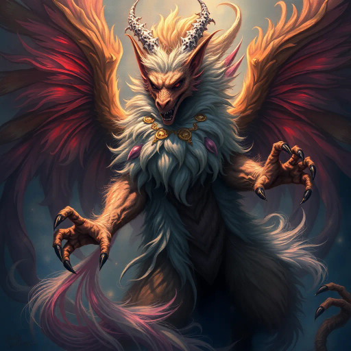 anthropomorphic figure, lush fur, exaggerated proportions, sensual elegance, vibrant colors, dynamic motion, ethereal lighting, fantasy realm, whimsical atmosphere, intricate textures, enchanting presence, inspired by Boris Vallejo, medieval fantasy influences, baroque extravagance, expressive pose, mythical creature, dream-like narrative, surreal composition, emotional depth, ornate details, fantasy allure, artistic fantasy exploration