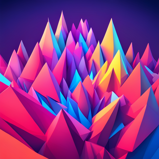 vector art, generative design, geometric shapes, minimalism, abstraction, negative space, digital art, isometric perspective, bright colors